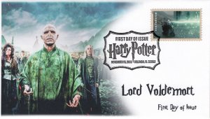 AO-4843-2, 2013, Harry Potter, FDC, Add-on Cachet, Pictorial Postmark, Lord Vold