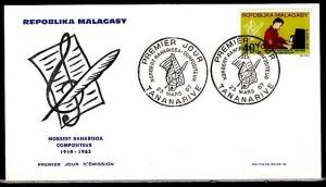 Malagasy, Scott cat. 399. Composer issue on a First day cover. ^