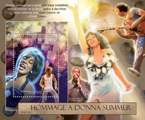 GUINEA - 2012 - Donna Summer - Perf Souv Sheet - Mint Never Hinged