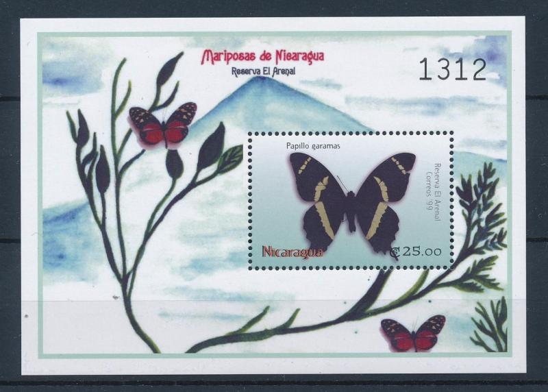 [37967] Nicaragua 2000 Butterflies Schmetterlingen Papillons  MNH Sheet