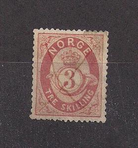 NORWAY SC# 18 F-VF U 1915 PEN CANCEL