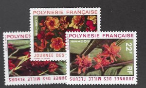 French Polynesia SC#264-266 MNH F-VF SCV$11.50...Always Collectible!
