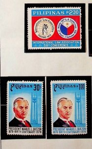 PHILIPPINES Sc 1355-56 NH ISSUE OF 1978 - PRESIDENT