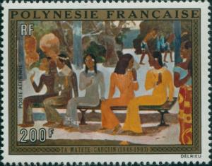 French Polynesia 1973 Sc#C98,SG169 200f Ta Matete painting MNH