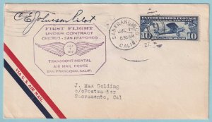 UNITED STATES FIRST FLIGHT COVER - 1927 FROM SAN FRANCISCO CALIFORNIA - CV399