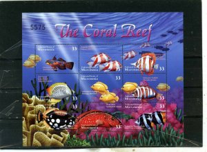 MICRONESIA 2000 FISH & MARINE LIFE SHEET OF 9 STAMPS MNH