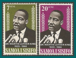 Samoa 1968 Martin Luther King, MNH  #298-299,SG313-SG314