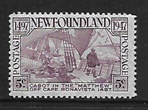 NEWFOUNDLAND 270 MNH DECK OF THE MATTHEW, CABOT'S SHIP