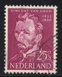 Netherlands  #B268  used  1954  cultural welfare  25+8c  van Gogh