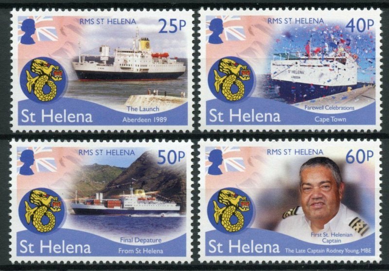 St Helena Ships Stamps 2018 MNH RMS St Helena Final Voyage Boats 4v Set 