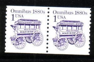 US#2225 $0.01 coil pair  (MNH) CV$0.45