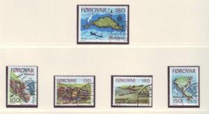 Faroe Islands Sc 31-5 1978 Mykines Island stamp set used