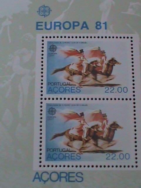 ​PORTUGALACORES-1981 EUROPA'81-S/S MNH-VF WE SHIP TO WORLDWIDE & COMBINE