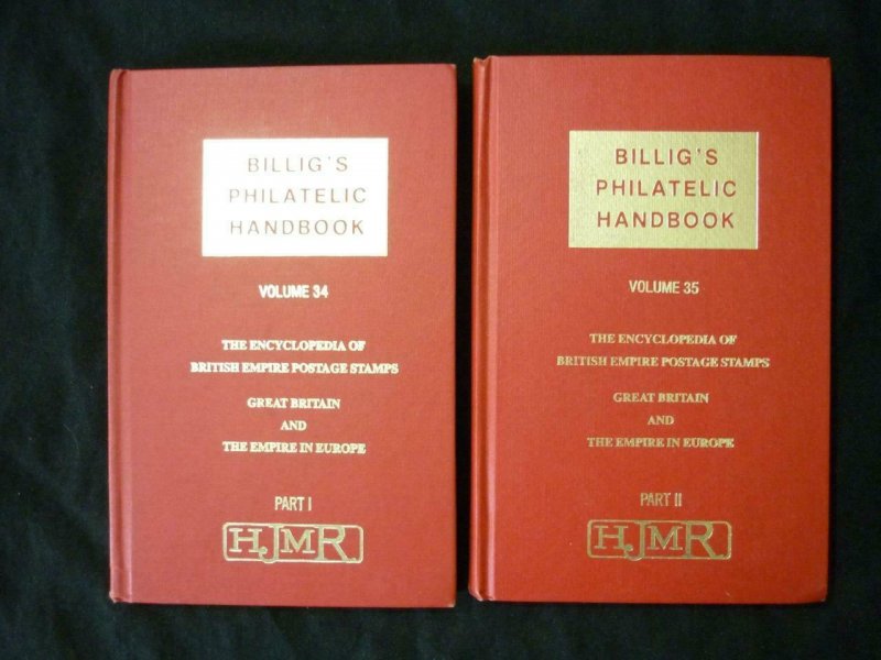 BILLIGS PHILATELIC HANDBOOK VOL 34 & 35 GB & THE EMPIRE IN EUROPE by ROBSON LOWE