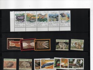 Australian Mint Stamps MNH - range from 1992-1998 as per image (34153)