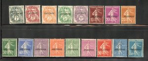 Andorra,  French # 1-17, Mint Hinge Remain.