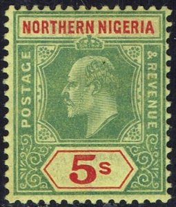 NORTHERN NIGERIA 1910 KEVII 5/-