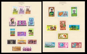 COLLECTION OF NIGERIA STAMPS FROM 1971-2000 - 290V ON ALBUM PAGES