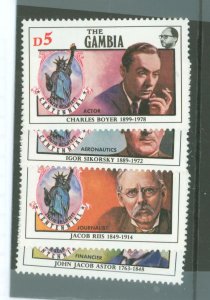 Gambia #630-633 Mint (NH) Single (Complete Set)