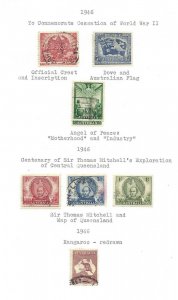 Australia #188 thru 212 Used + OG VF  