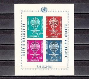 Albania, Scott cat. 612 A. World Against Malaria, IMPERF s/sht. Catalog 30.00. ^