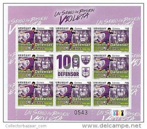 Soccer football club lighthouse identified NOVELTY URUGUAY MNH STAMP sheet