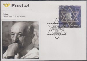 AUSTRIA  SC #2264.4 FDC  HONOURING SIMON WEISENTHAL, FAMOUS NAZI HUNTER