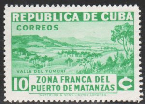 1936 Cuba Stamps Sc 329 Matanzas Issue Valley of Yumuri  NEW