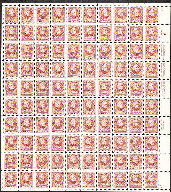 US #2587 Mint Sheet James K Polk 