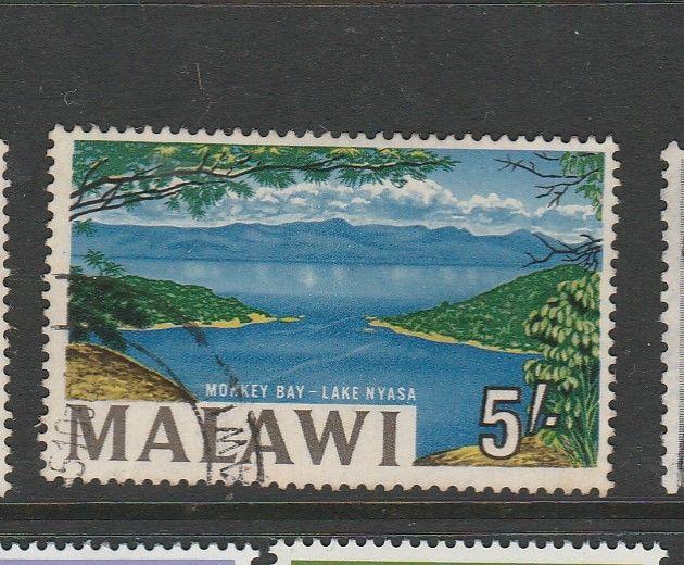 Malawi 1964/5 defs 5/- FU Lake Nyasa SG 225