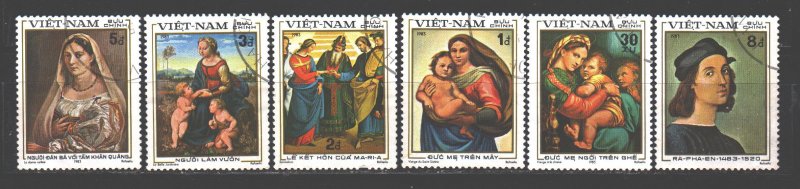 Vietnam. 1983. 1327.29-33. Painting pictures. USED.