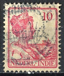 Netherlands Indies (Indonesia) 1914: Sc. # 117; Used Single Stamp