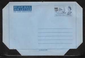 Tristan da Cunha Postal Stationery Airletter Mint