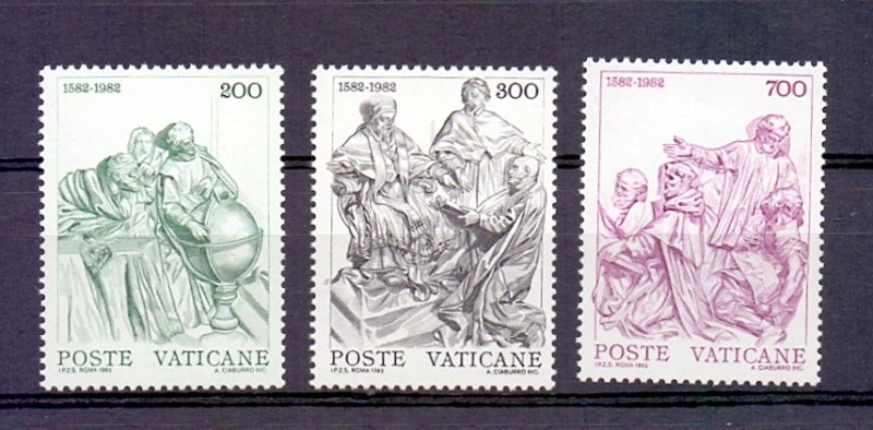 Vatican City #715-717  MNH  1982  Gregorian calendar