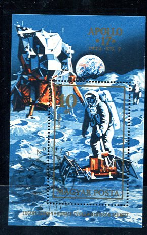 Hungary 1973 Mi Block 94 Souvenir Sheet MNH Space Apollo 17 8200