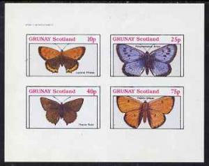 Grunay 1982 Butterflies (Lycena phleas etc) imperf set of...