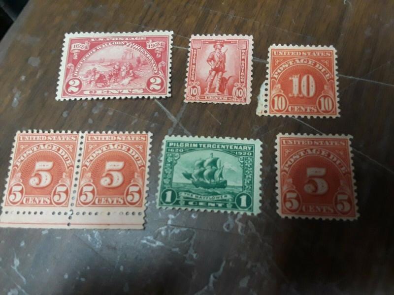 USA Mint No Gum & Hinged Stamps