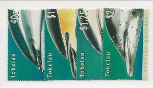 TOKELAU Sc 228-31 NH issue of 1996 - SEA LIFE - DOLPHINS