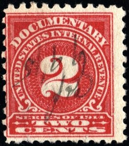 R208 2¢ Documentary Stamp (1914) Used