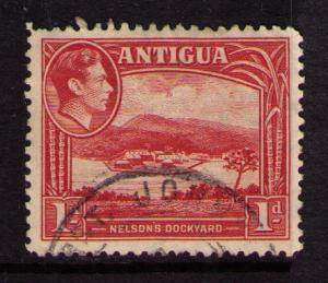 ANTIGUA Sc# 85 USED F Nelson's Dockyard 1p