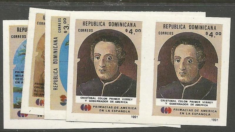 Dominican Republic SC 1096-9 Imperf Pairs MNH (2cuv)