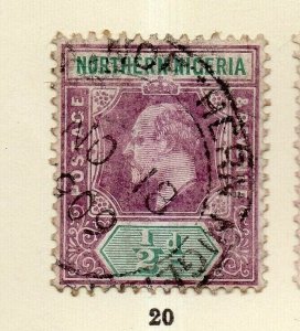 Northern Nigeria 1905 Early Issue Fine Used 1/2d. NW-159977