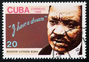 CUBA Sc# 2873  DR. MARTIN LUTHER KING JR.  MLK  1986  used / cancelled