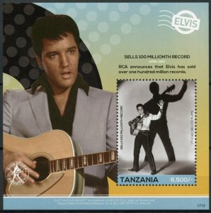 Tanzania 2017 MNH Elvis Presley His Life in Stamps Celebrities Music 1v S/S IV