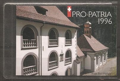 Switzerland B615 1996 Pro Patria Booklet of 10 NH