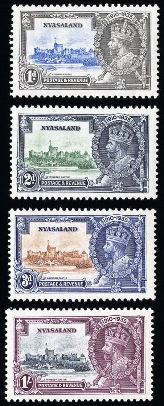 Nyasaland Stamps # 47-50 MNH XF Scott Value $60.00