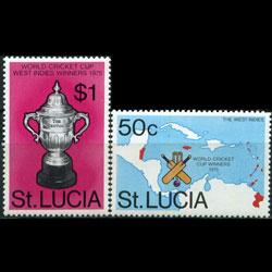 ST.LUCIA 1976 - Scott# 403-4 Cricket Set of 2 NH