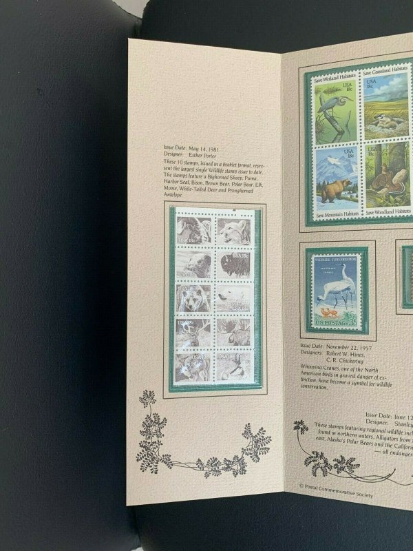 United States Wildlife Mint Stamp Folio