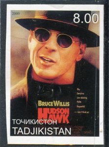 Tajikistan 2000 BRUCE WILLIS Movie Stamp Imperforated Mint (NH)