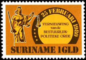 Suriname #568-571, Complete Set(4), 1981, Never Hinged